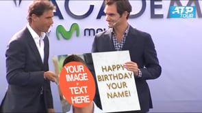 Happy Birthday from Nadal & Federer
